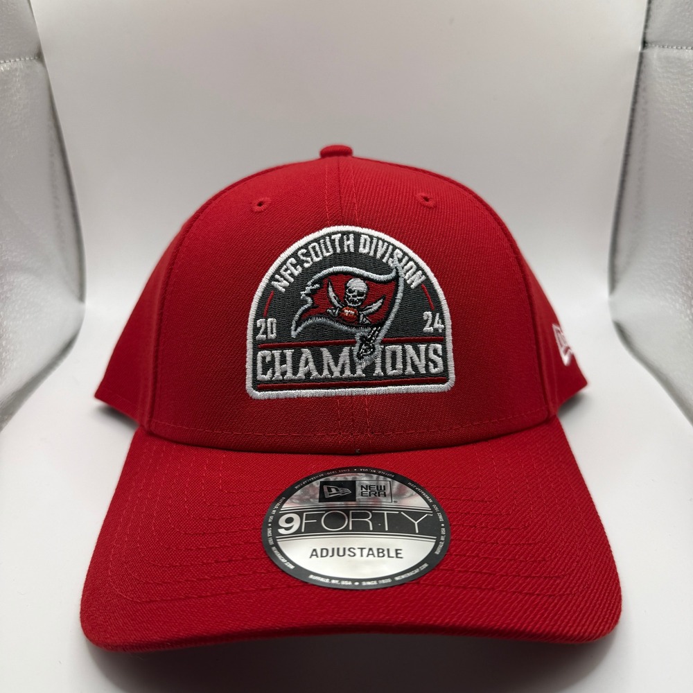 New Era Tampa Bay Buccaneers 2024 NFC South Division Champions 9FORTY Red Hat